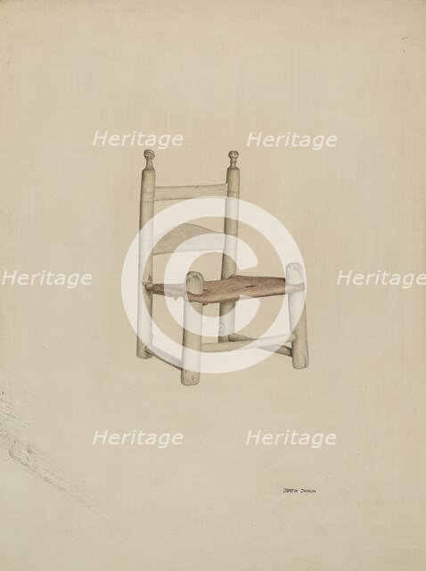 Sewing Chair, 1939. Creator: Dorothy Johnson.