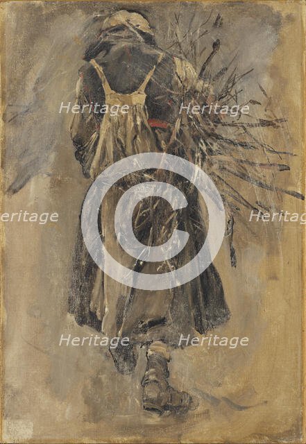 A Woman. Study for Sancta Simplicitas. Creator: Carl Gustaf Hellqvist.