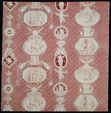 La Marchande d'Amour (The Merchant of Love) (Furnishing Fabric), France, 1815/17. Creator: Christophe-Philippe Oberkampf.