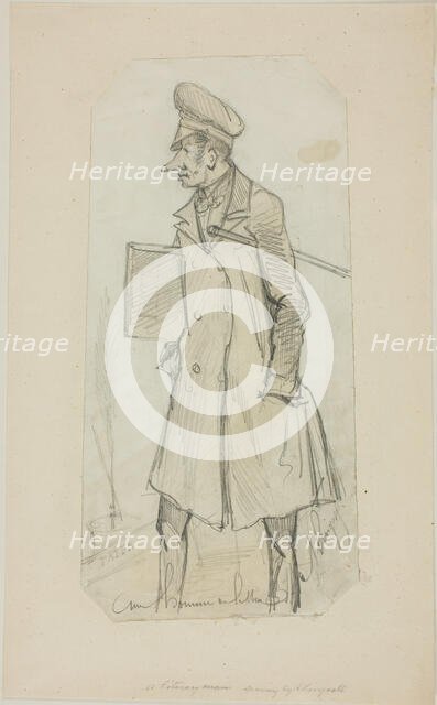 Caricature of Scholar, n.d. Creator:  A. Lingoste.
