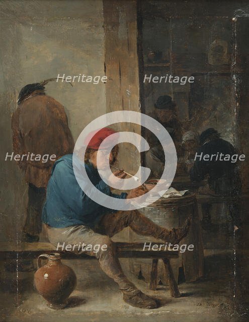 Tavern Scene with Smokers, 1640s. Creator: David Teniers II.