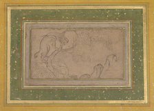 Lion (Chi'lin) in a Landscape, late 16th century. Creator: Unknown.