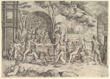 The Wedding of Cupid and Psyche (right panel), ca. 1530-61. Creator: Battista Franco Veneziano.