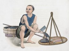 A fishmonger, 1800. Artist: J Dadley