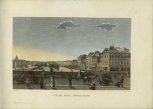 Vue du Pont Notre-Dame, 1817-1824. Creator: Courvoisier-Voisin, Henri (1757-1830).