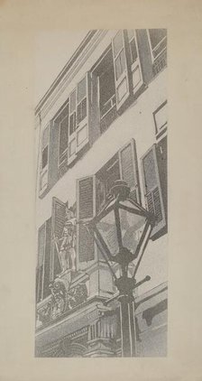 Balcony Railings, c. 1936. Creator: Arelia Arbo.