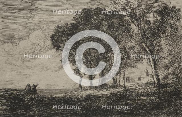 Italian Landscape, c. 1865. Creator: Jean Baptiste Camille Corot (French, 1796-1875).