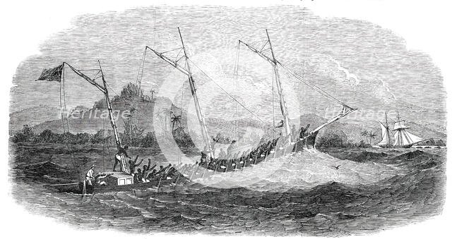 Laird's Patent Sectional Boat, built for Her Majesty's Consul at Fernando Po, 1850. Creator: Unknown.