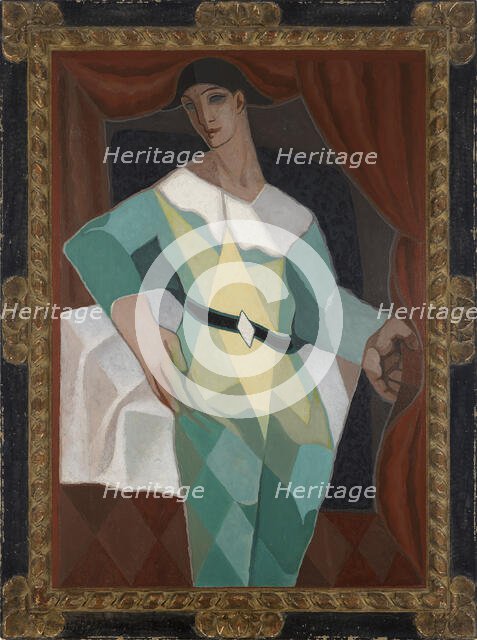 Harlequin, 1925. Creator: Gris, Juan (1887-1927).