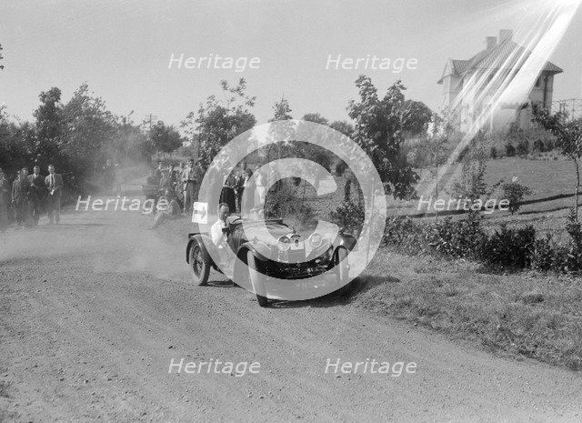 Bugatti Type 37, Bugatti Owners Club Hill Climb, Chalfont St Peter, Buckinghamshire, 1935. Artist: Bill Brunell.