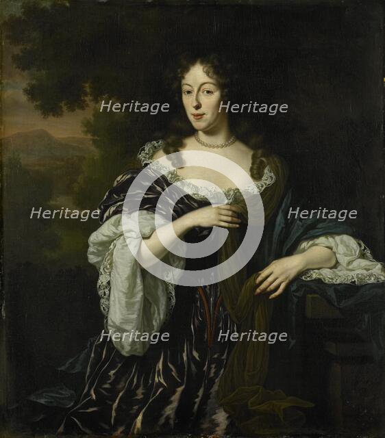 Portrait of Maria Schaep, Wife of Hendrick Bicker, 1682. Creator: Michiel van Musscher.