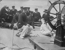 Kaiser on ship "Meteor", 1913. Creators: Bain News Service, George Graham Bain.