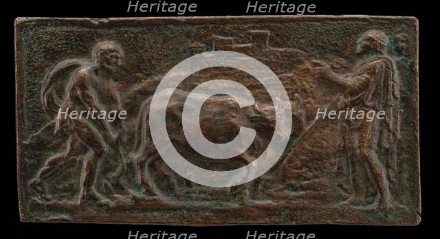 Cincinnatus at the Plough, late 16th century. Creator: Unknown.