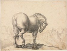 Study of a Stallion, first third 18th century?. Creator: Giovanni Battista Foggini (Italian, 1652-1725).