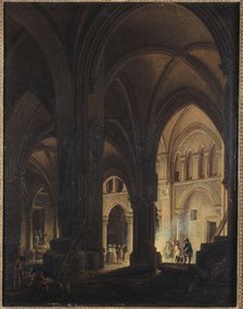 Interior of church of the Saints-Innocents , 1787. Creator: Pierre-Antoine Demachy.