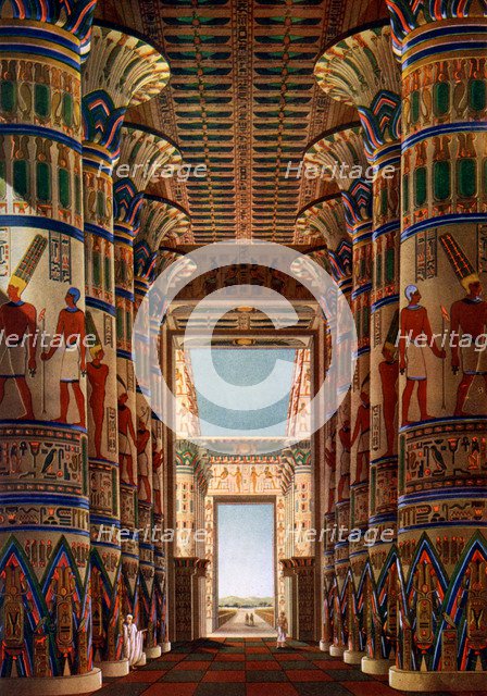 Hall of Columns, Karnak, Egypt, 1908-1909. Artist: Unknown
