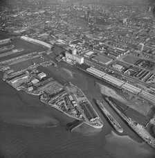 Brunswick Dock, Liverpool, Merseyside, 1980. Artist: Aerofilms.