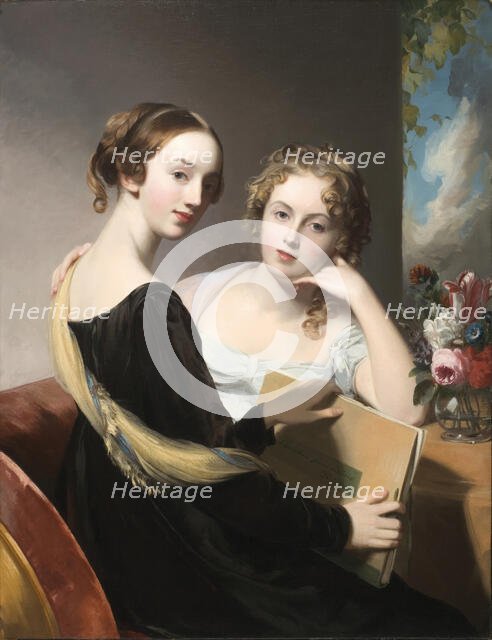 Portrait of the Misses Mary and Emily McEuen, 1823. Creator: Thomas Sully.