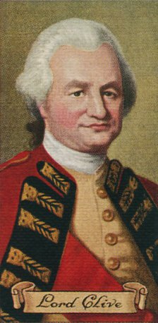 Lord Robert Clive, taken from a series of cigarette cards, 1935. Artist: Unknown