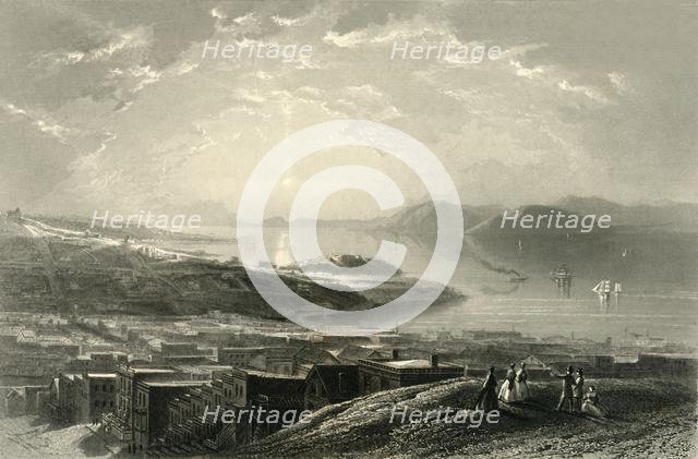 'Golden Gate (From Telegraph Hill)', 1872.  Creator: Edward Paxman Brandard.