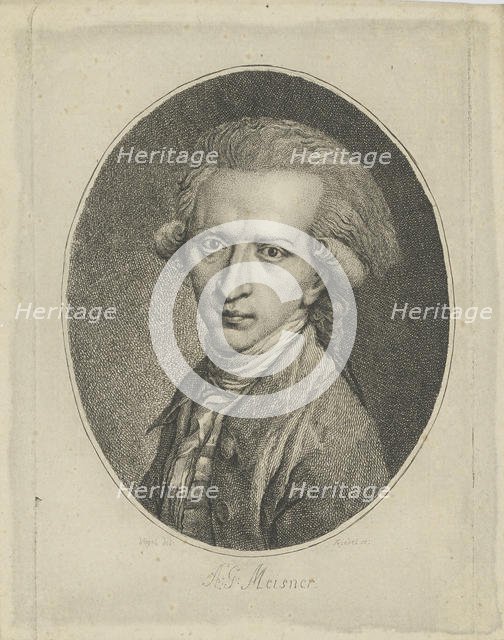 Portrait of August Gottlieb Meissner (1753-1807) , c. 1800. Creator: Riedel, Gottlieb Friedrich (1724-1784).
