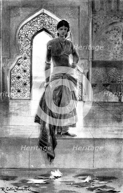 The Hall of Audience: 'I see naught but my own face in the deep; no other face but this...', 1898. Creator: Unknown.