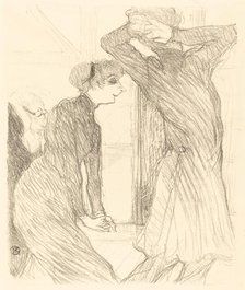 Lugne Poe and Baldy in "Au-dessus des forces humaines" (Lugne Poe et Baldy dans..., 1894. Creator: Henri de Toulouse-Lautrec.