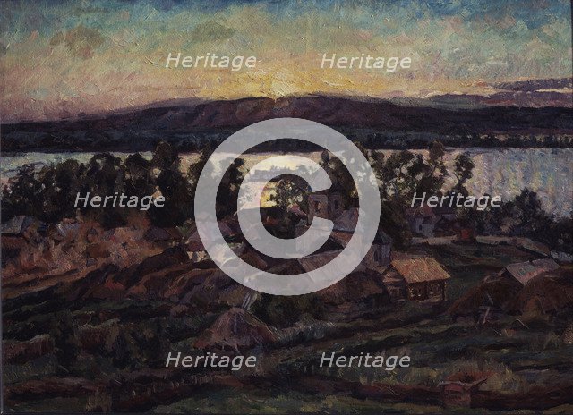 Sunset, 1928. Artist: Lentulov, Aristarkh Vasilyevich (1882-1943)