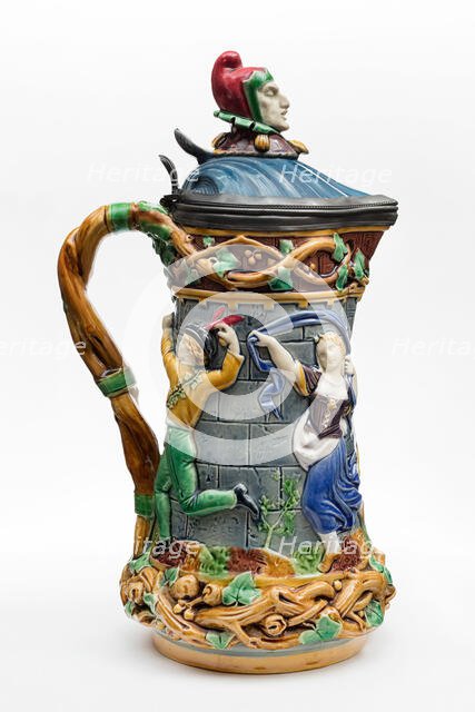 Tower-Jug, England, 1872. Creator: Minton.