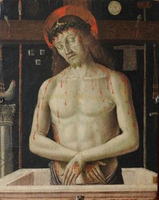The Dead Christ with the Symbols of the Passion, ca 1475-1480. Creator: Santi, Giovanni (ca 1435-1494).