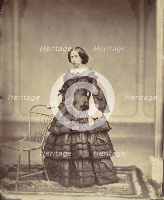 Frau Hofrat Josefine Raymond, 1850s-60s. Creator: Franz Antoine.