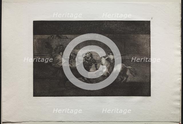 Bullfights: The Death of Pepe Illo (3rd Composition), 1876. Creator: Francisco de Goya (Spanish, 1746-1828).