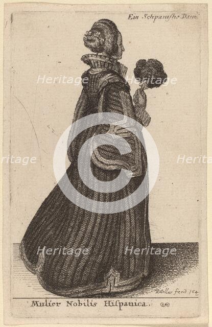 Mulier Nobilis Hispanica, probably 1649. Creator: Wenceslaus Hollar.