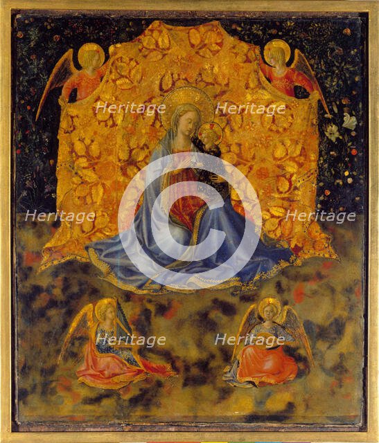 Madonna of Humility (Madonna dell'Umiltà), c. 1450. Creator: Gozzoli, Benozzo (ca 1420-1497).