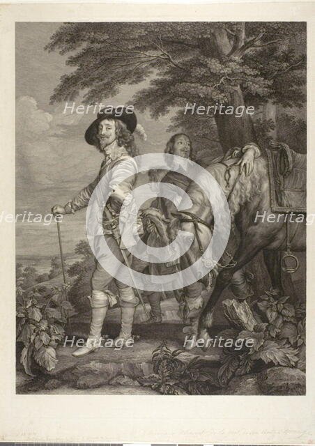 Charles I, King of England, with James, 1st Duke of Hamilton, 1782. Creator: Robert Strange.