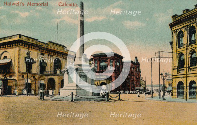 Halwell's (aka Holwell's) Memorial, Calcutta, c1910. Artist: Unknown