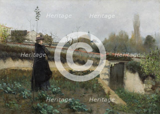 Autumn day, 1883. Creator: Julia Beck.