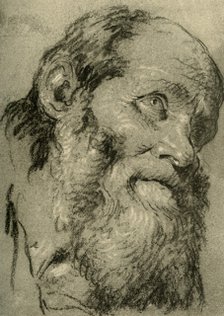 'Head of an Old Man', c1755, (1928). Artist: Giovanni Battista Tiepolo.