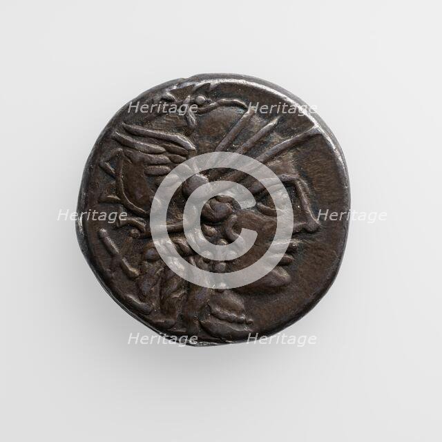 Denarius with C. Plutius, 121 B.C. Creator: Unknown.