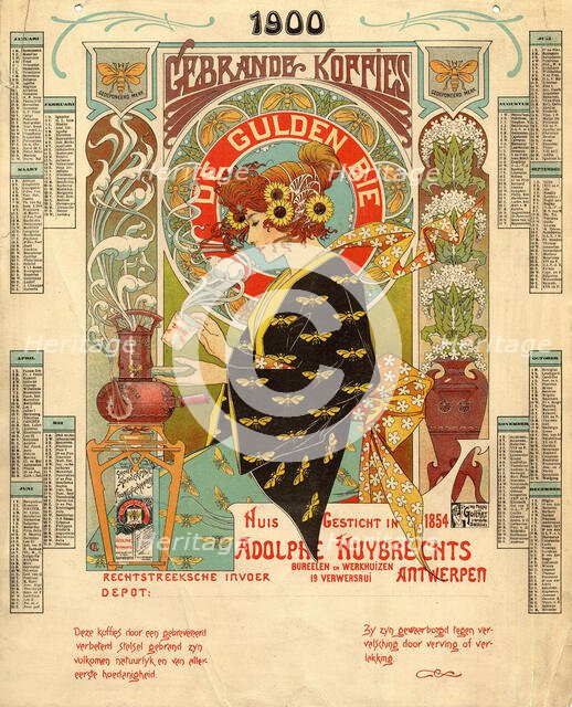 The coffee-roasting house and store "L'Abeille d'Or", c1900. Creator: Crespin, Adolphe (1859-1944).