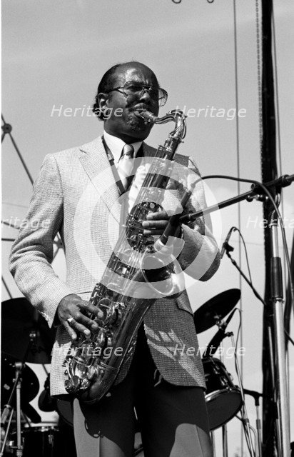 Benny Golson, Capital Jazz Festival, Knebworth, Herts, July 1982. Artist: Brian O'Connor.