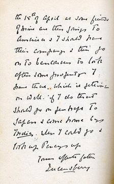 Letter to Lord Alfred Douglas from his father Lord Queensberry, c1890s. Creator: Marquis of Queensberry.