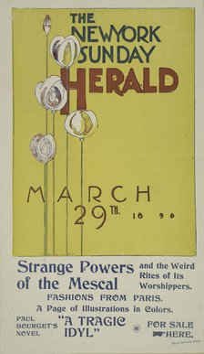 The New York Sunday herald. March 29th 1896., c1896. Creator: Charles Hubbard Wright.