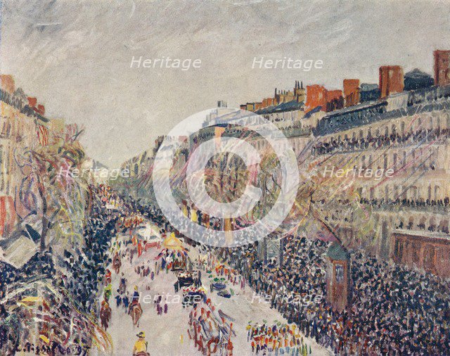'La Mi-Careme sur les Boulevards', 1897. Artist: Camille Pissarro.