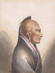 The Chief of the Little Osages, 1811-ca. 1813. Creator: Pavel Petrovic Svin'in.