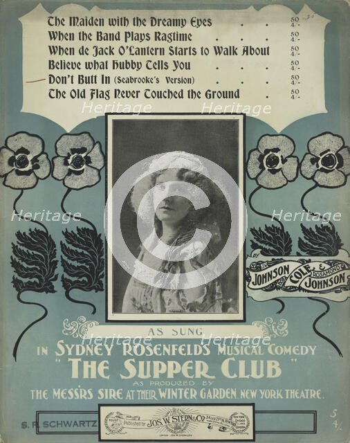 'Don't butt in', 1901. Creators: Unknown, Jacob Schloss.