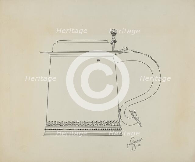 Silver Tankard, c. 1938. Creator: Lawrence Flynn.