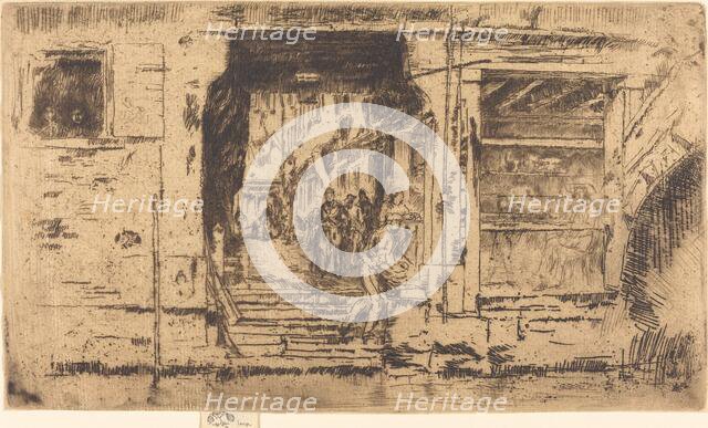 Fish-Shop, Venice, 1880. Creator: James Abbott McNeill Whistler.