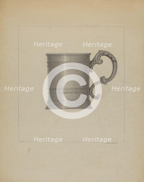 Pewter Mug, c. 1936. Creator: A. Zaidenberg.