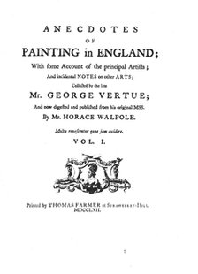 'Anecdotes of Painting in England', c1762, (1946). Artist: Horace Walpole.